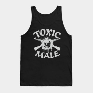 "Toxic Male" Skull and Guns Tank Top